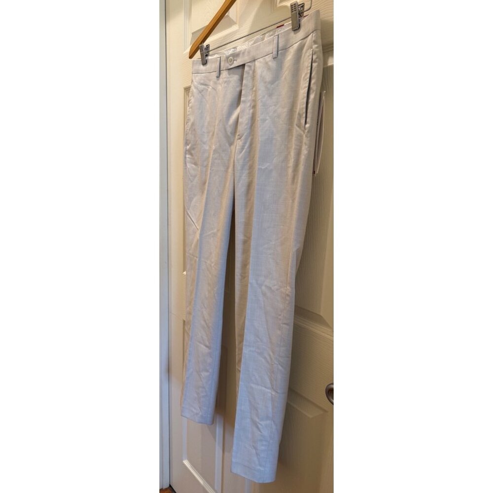 NWT Calvin Klein Mens Slim Fit Light Beige Stretch Pants 32W X 32L